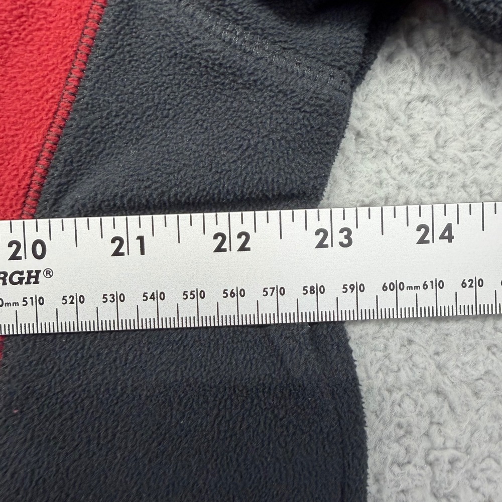 Columbia AM6558 Mens Large Red/Blk Polyester Fleece Quarter Zip Pullover 1352471 - Picture 7 of 13